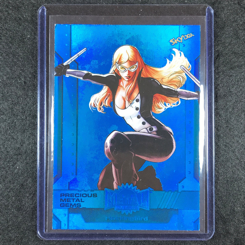 2024 Marvel Metal Universe Avengers MOCKINGBIRD Precious Metal Gems Blue 22/50