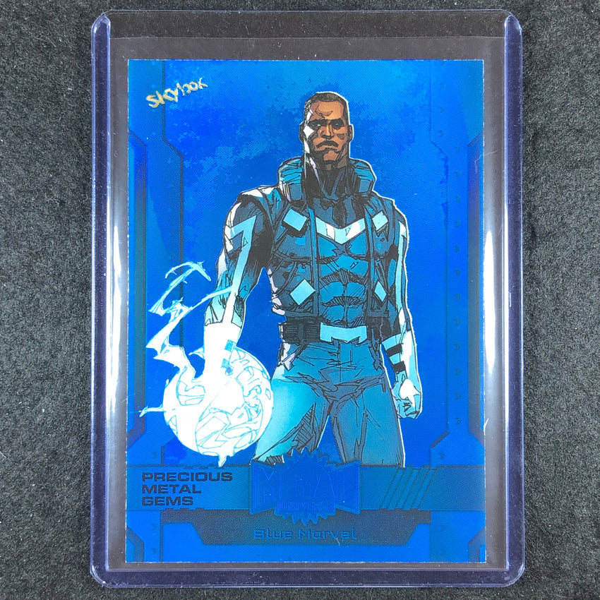 2024 Marvel Metal Universe Avengers BLUE MARVEL Precious Metal Gems Blue 32/50