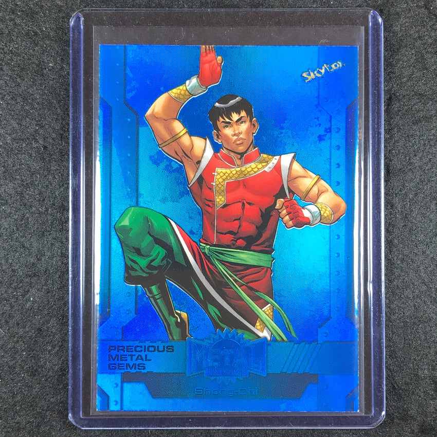 2024 Marvel Metal Universe Avengers SHANG-CHI Precious Metal Gems Blue 12/50