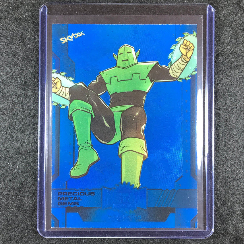 2024 Marvel Metal Universe Avengers WHIRLWIND Precious Metal Gems Blue 14/50