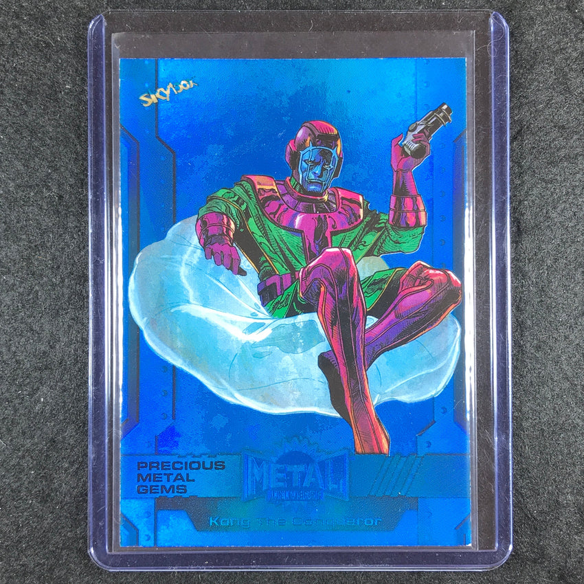 2024 Marvel Metal Universe Avengers KANG Precious Metal Gems Blue 11/50 #161