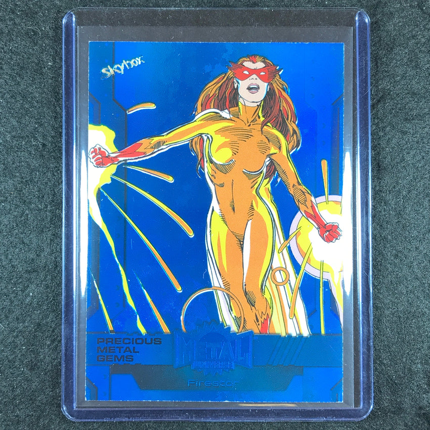 2024 Marvel Metal Universe Avengers FIRESTAR Precious Metal Gems Blue 2/50 #193