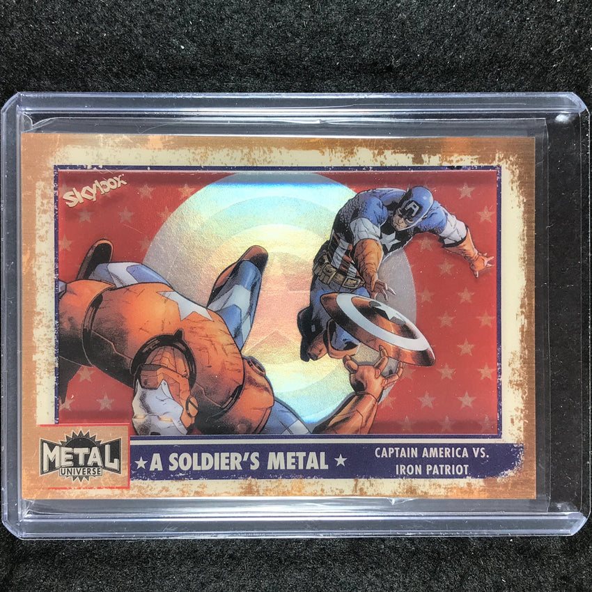 2024 Marvel Metal Universe Avengers IRON PATRIOT A Soldier's Metal #5