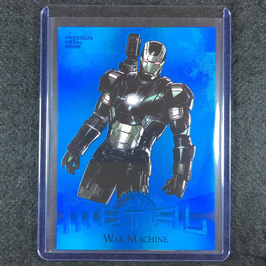 2024 Metal Universe Avengers WAR MACHINE Retro Precious Metal Gem Blue 26/50 #36
