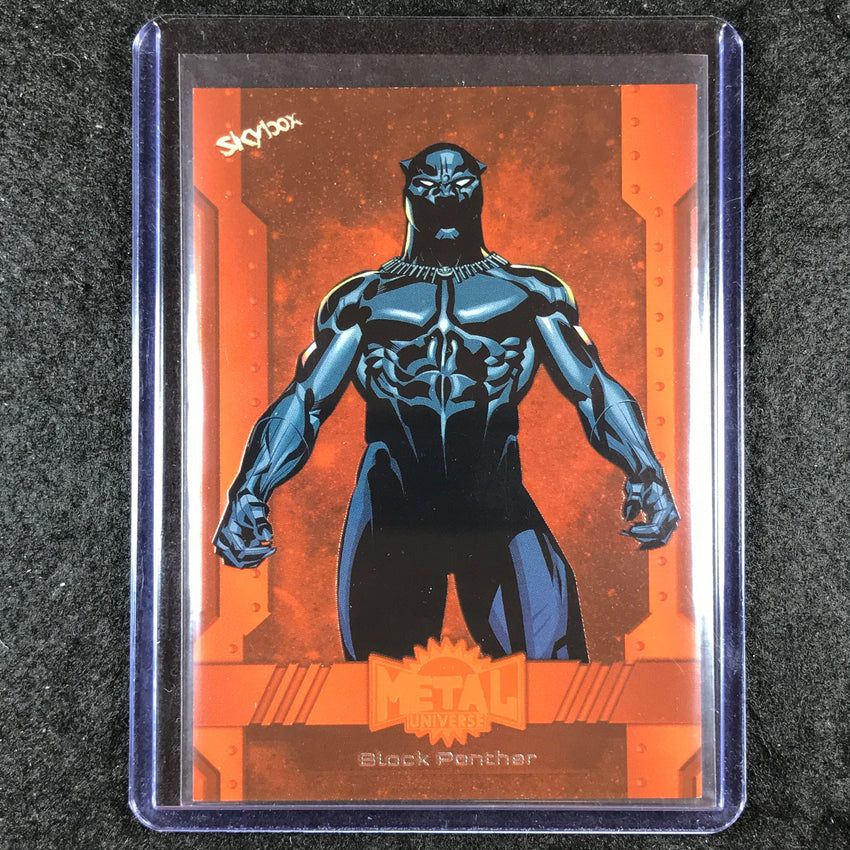 2024 Marvel Metal Universe Avengers BLACK PANTHER Base Orange FX 12/25 #108