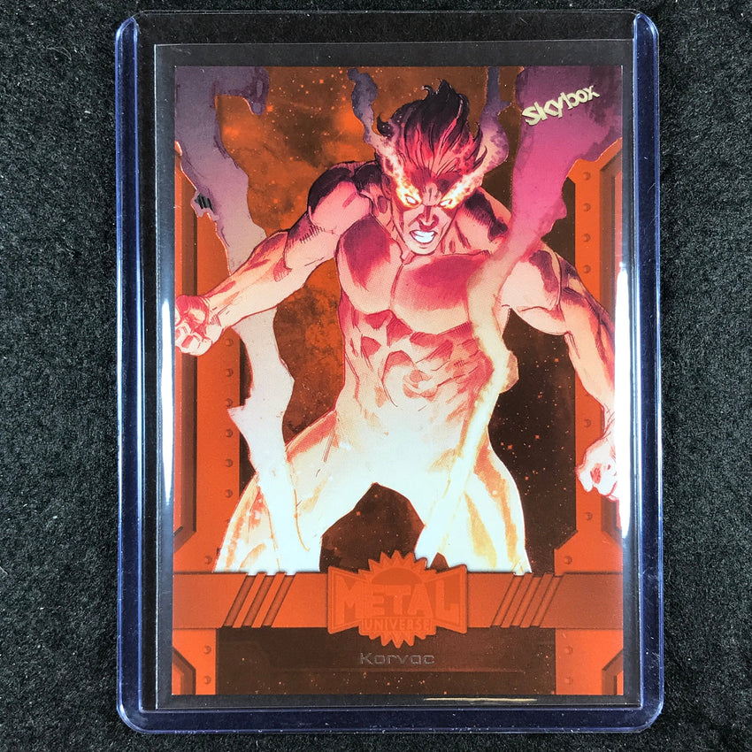 2024 Marvel Metal Universe Avengers KORVAC Base Orange FX 12/25 #135