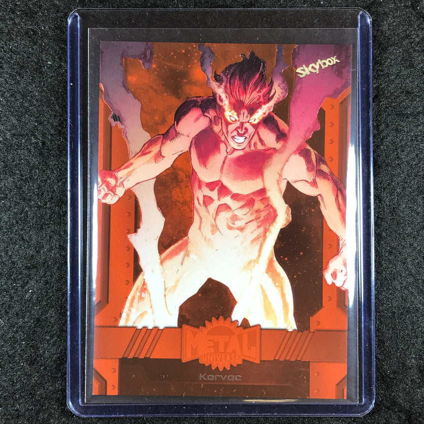 2024 Marvel Metal Universe Avengers KORVAC Base Orange FX 2/25 #135