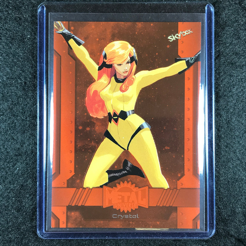 2024 Marvel Metal Universe Avengers CRYSTAL Base Orange FX 3/25 #166