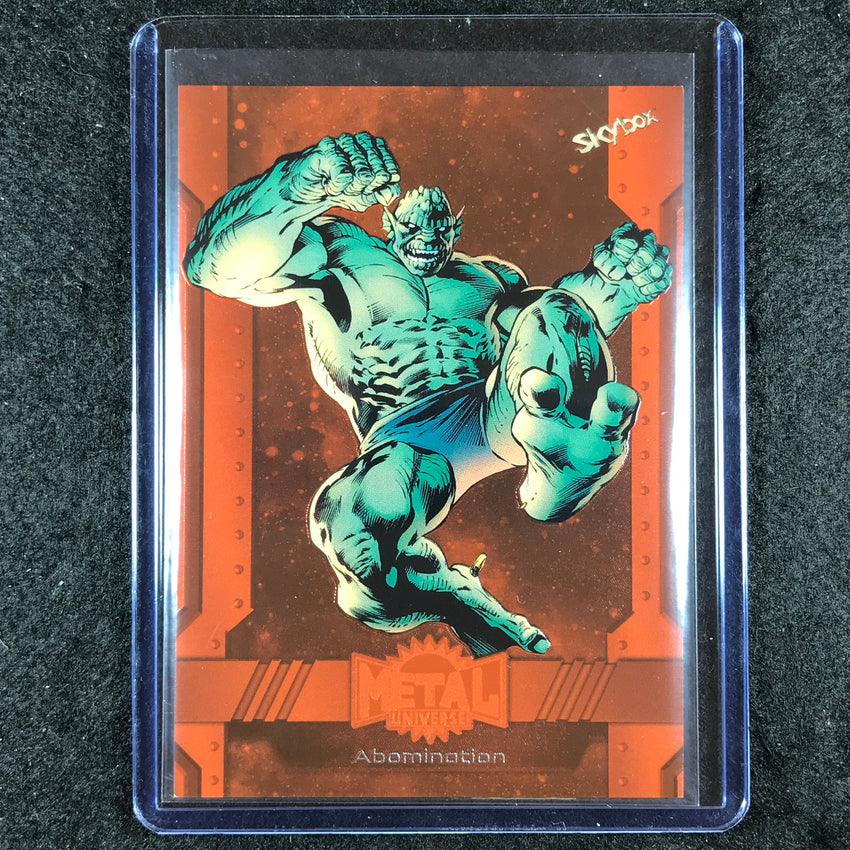 2024 Marvel Metal Universe Avengers ABOMINATION Base Orange FX 21/25 #171