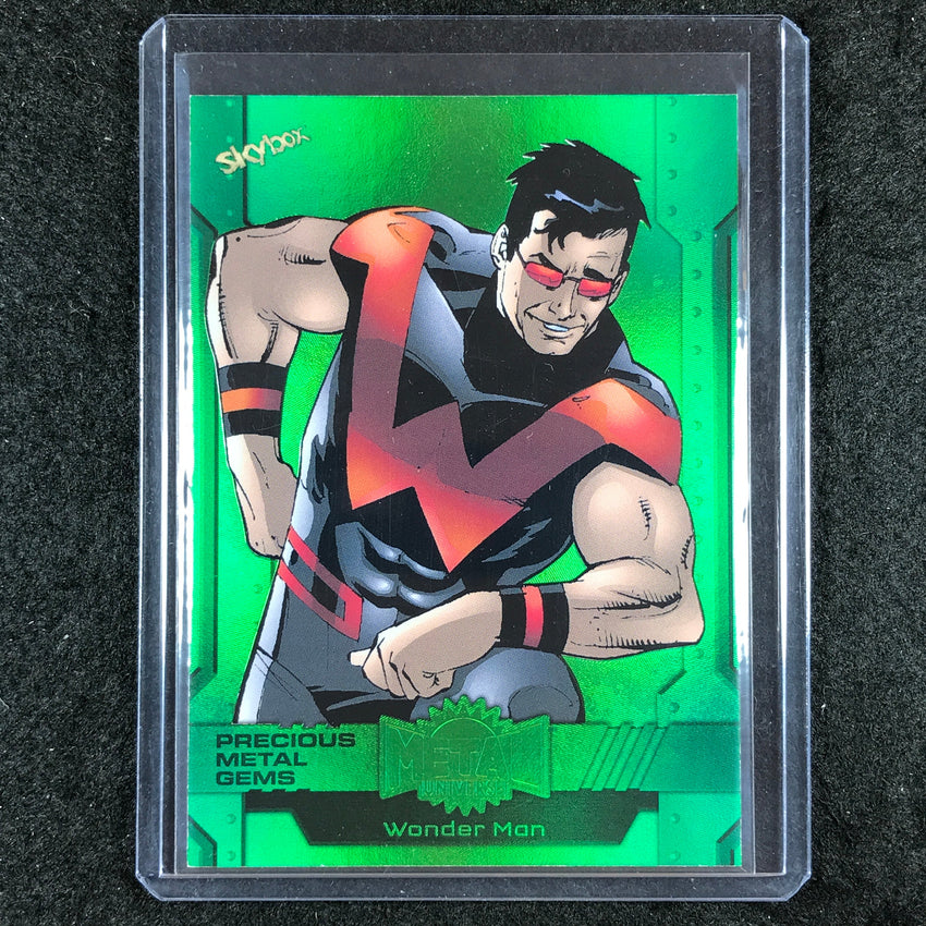2024 Marvel Metal Universe Avengers WONDER MAN Precious Metal Gem Green 5/10 #12