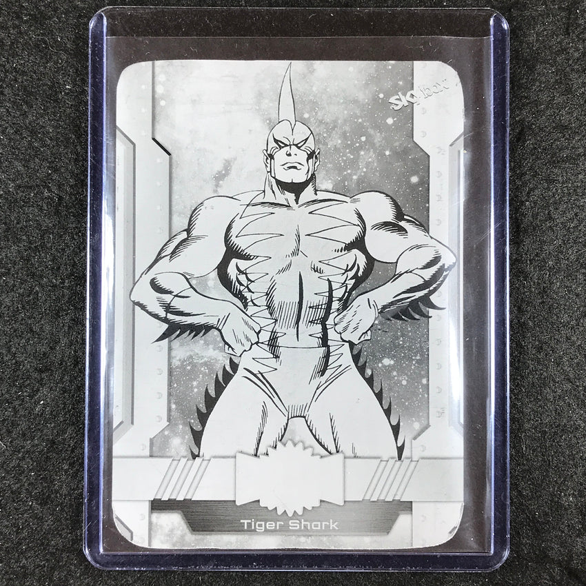 2024 Marvel Metal Universe Avengers TIGER SHARK Printing Plate Black 1/1 #133