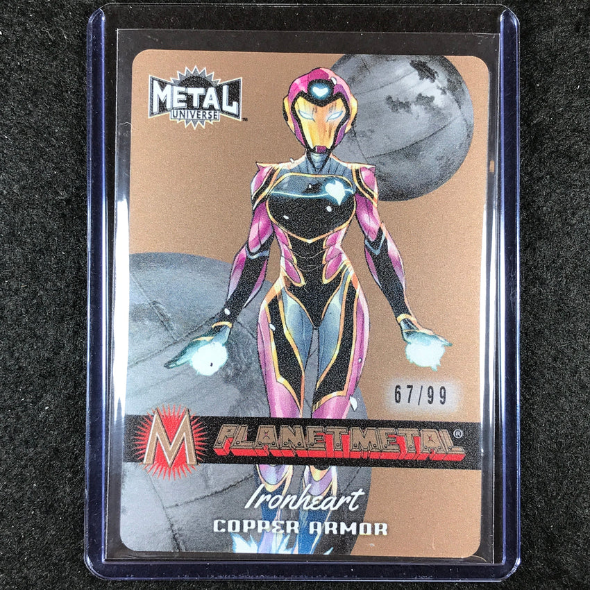 2024 Marvel Metal Universe Avengers IRONHEART Planet Metal Copper 67/99