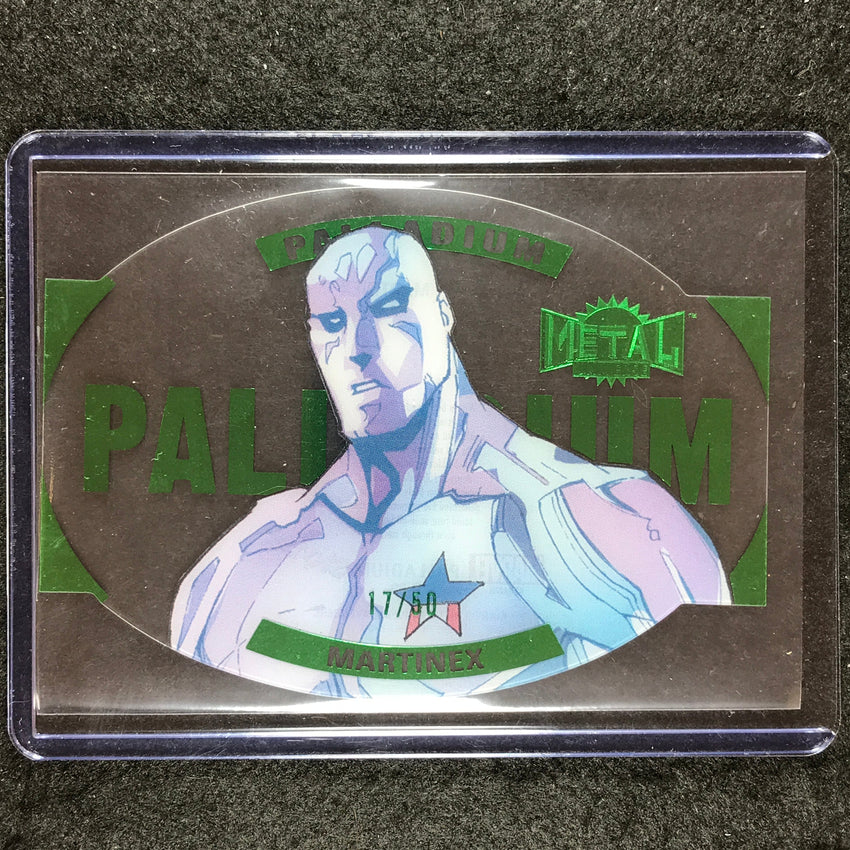 2024 Marvel Metal Universe Avengers MARTINEX Palladium Emerald 17/50 #39