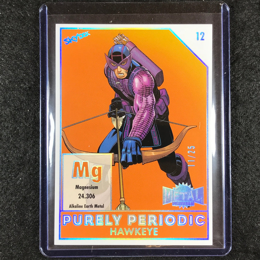 2024 Marvel Metal Universe Avengers HAWKEYE Purely Periodic 11/25 #12