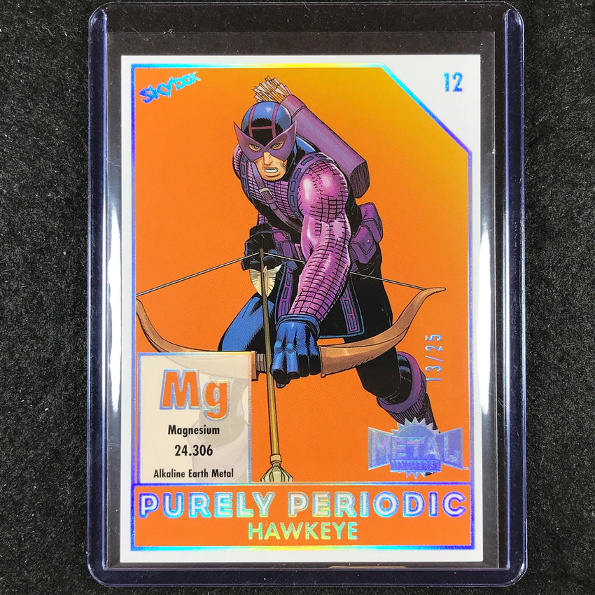 2024 Marvel Metal Universe Avengers HAWKEYE Purely Periodic 13/25 #12