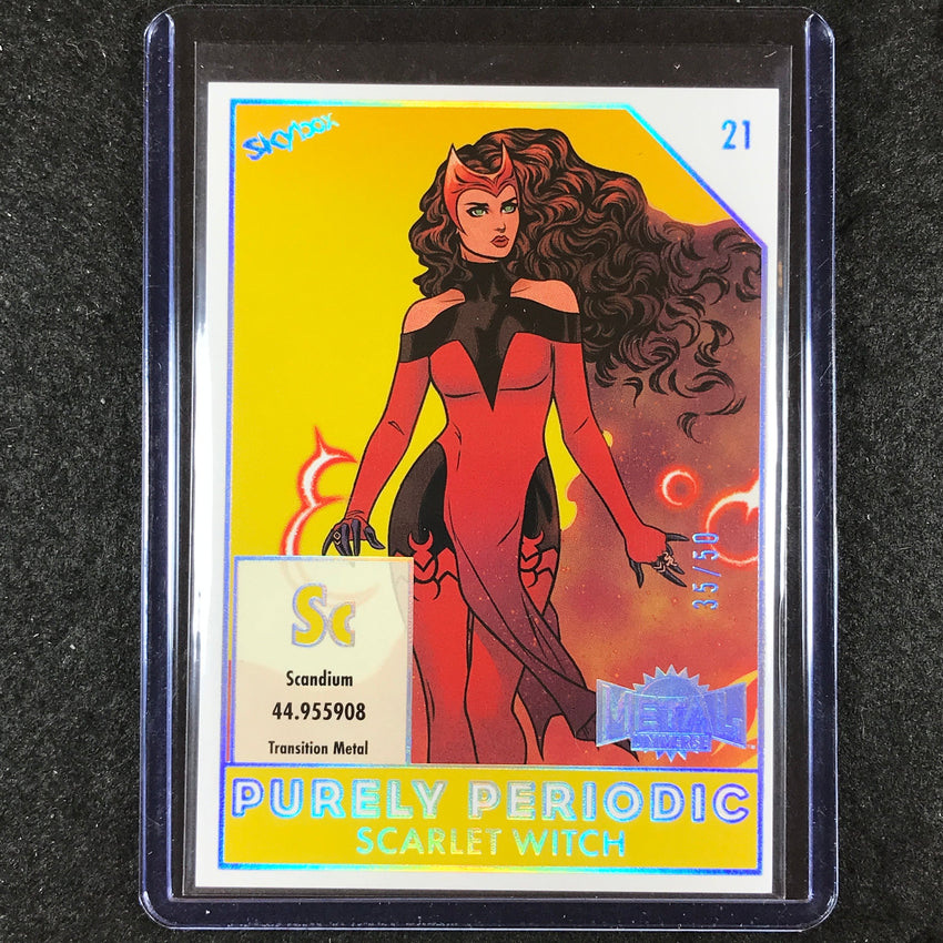 2024 Marvel Metal Universe Avengers SCARLET WITCH Purely Periodic 35/50 #21