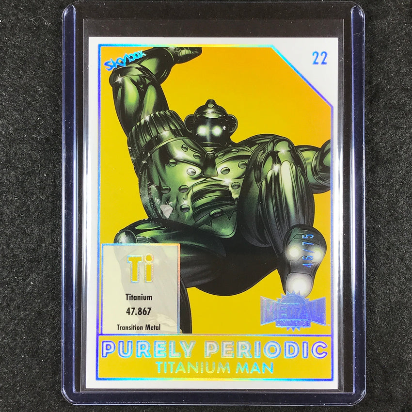 2024 Marvel Metal Universe Avengers TITANIUM MAN Purely Periodic 46/75 #22