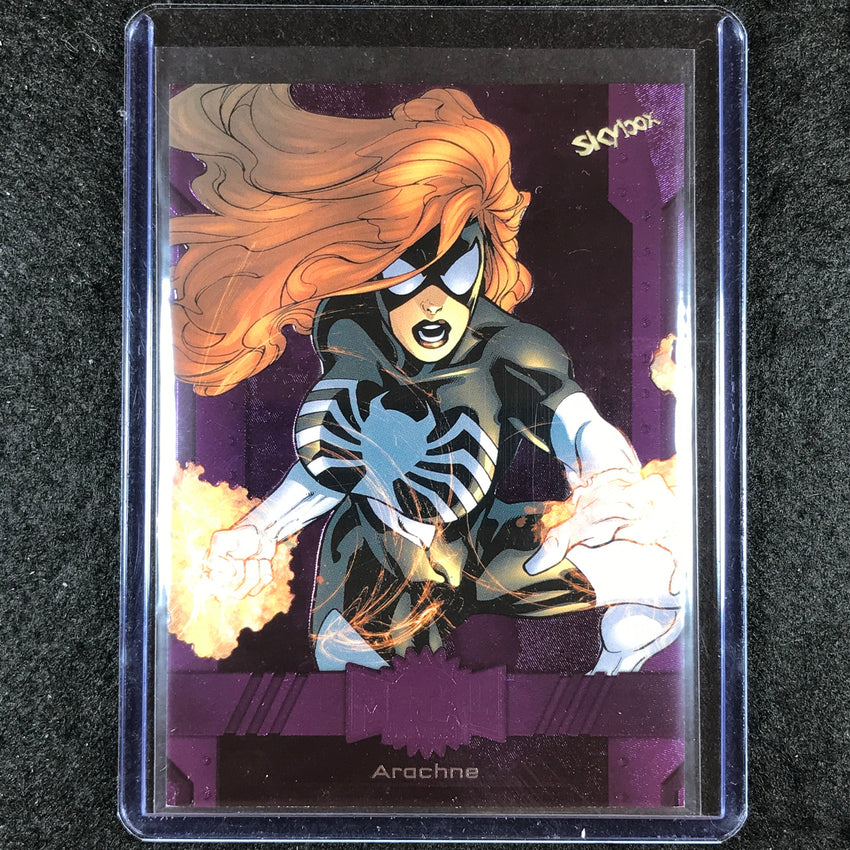 2024 Marvel Metal Universe Avengers ARACHNE Base Purple FX 174/199 #28