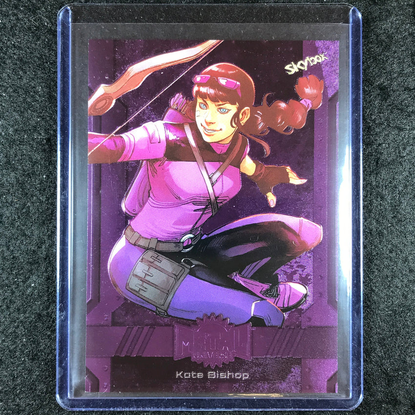 2024 Marvel Metal Universe Avengers KATE BISHOP Base Purple FX 9/199 #32