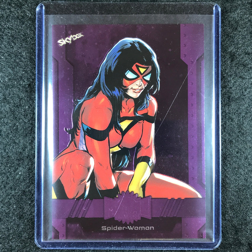 2024 Marvel Metal Universe Avengers SPIDER-WOMAN Base Purple FX 73/199 #38