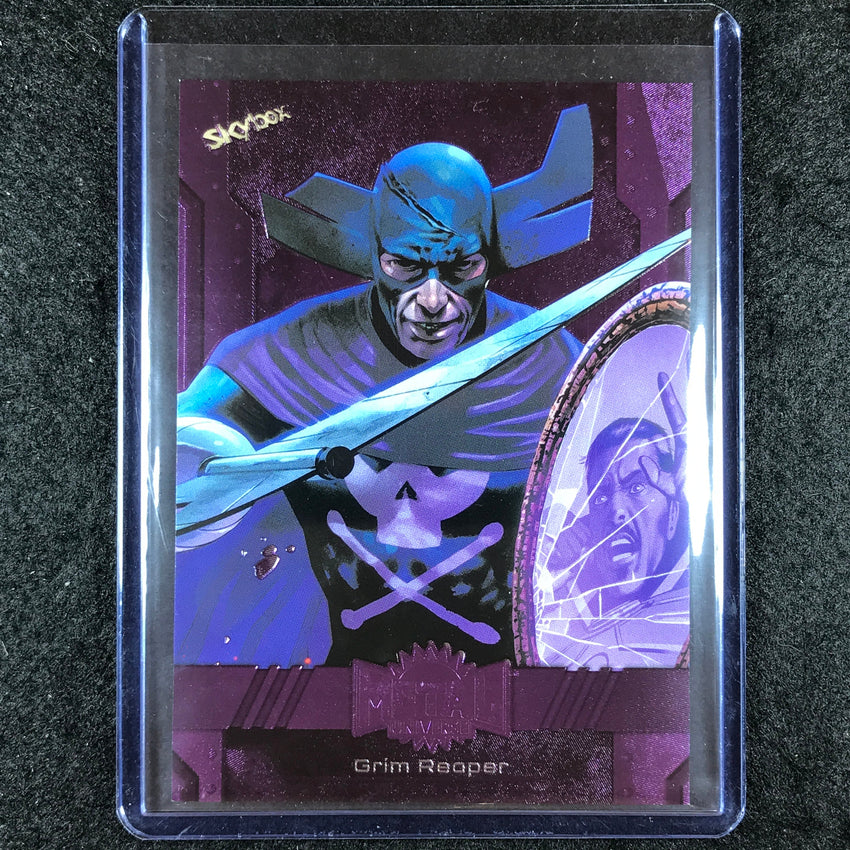 2024 Marvel Metal Universe Avengers GRIM REAPER Base Purple FX 18/199 #44