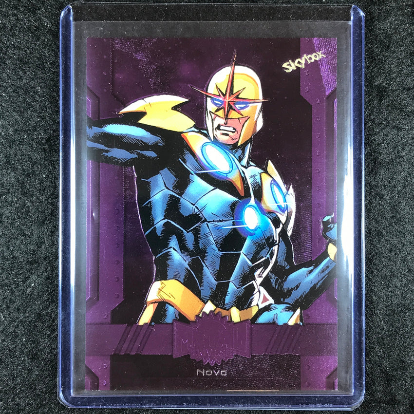 2024 Marvel Metal Universe Avengers NOVA Base Purple FX 132/199 #47