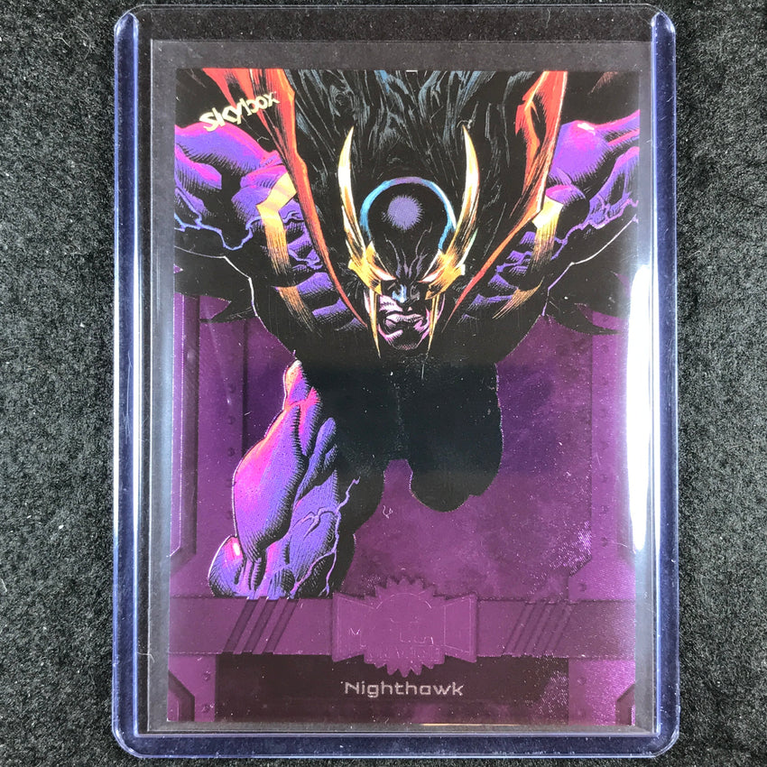 2024 Marvel Metal Universe Avengers NIGHTHAWK Base Purple FX 78/199 #63