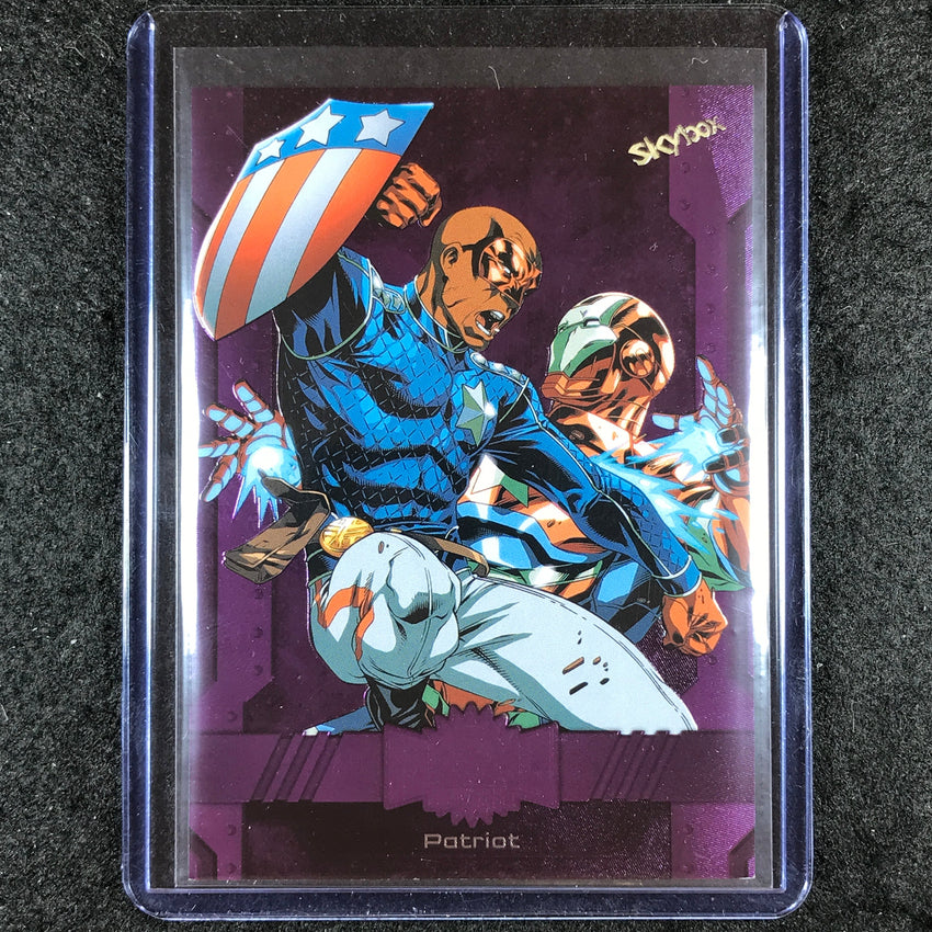 2024 Marvel Metal Universe Avengers PATRIOT Base Purple FX 169/199 #89