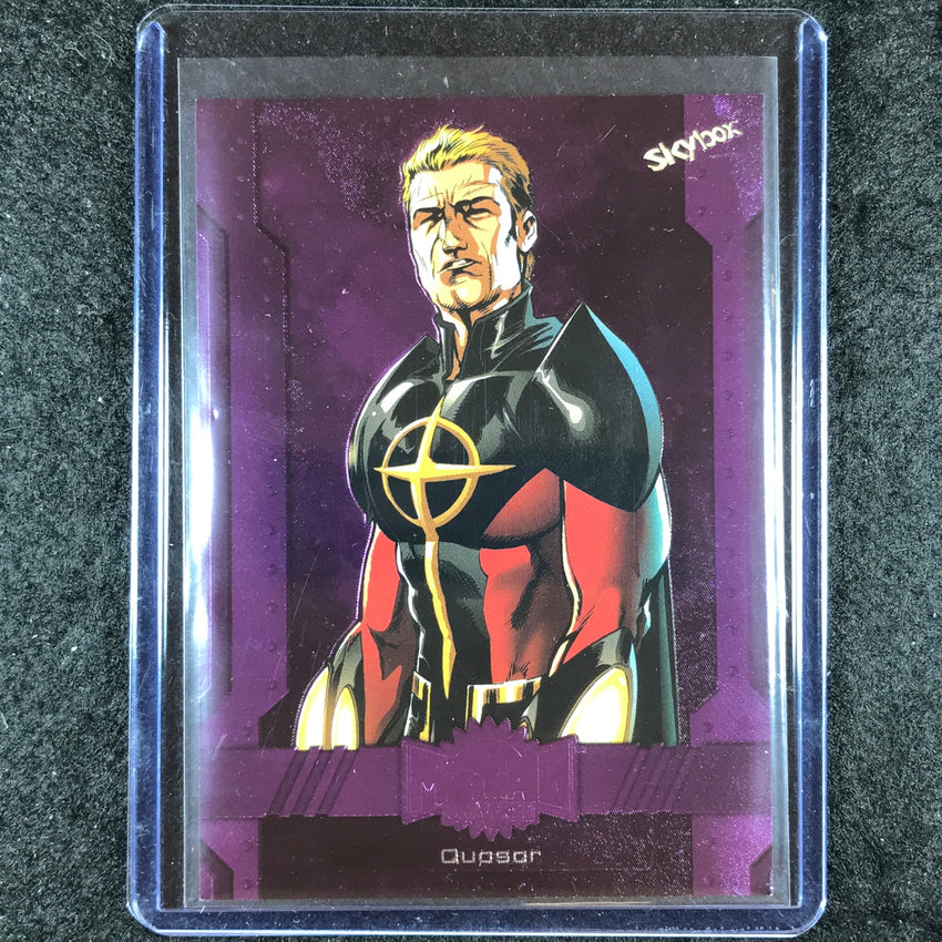 2024 Marvel Metal Universe Avengers QUASAR Base Purple FX 22/199 #90