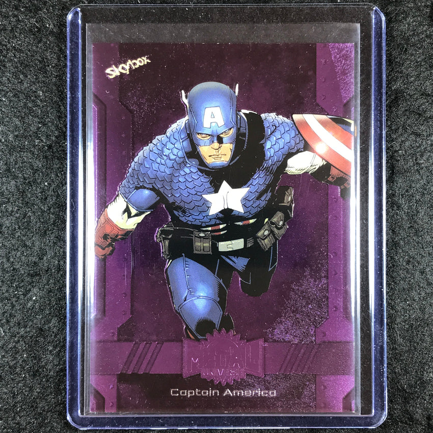 2024 Marvel Metal Universe Avengers CAPTAIN AMERICA Base Purple FX 183/199 #96
