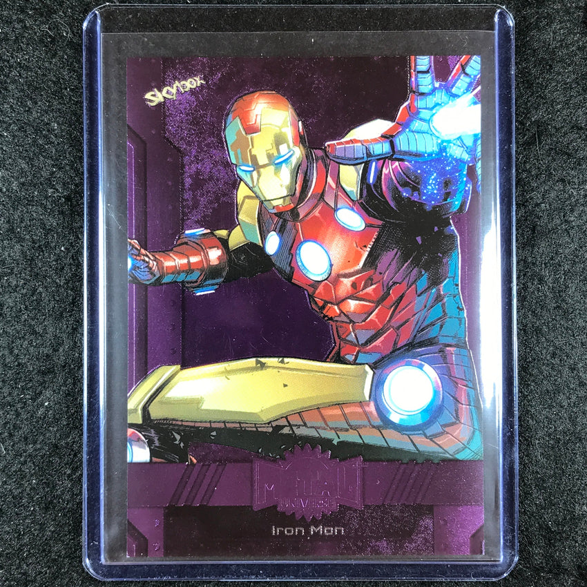 2024 Marvel Metal Universe Avengers IRON MAN Base Purple FX 17/199 #97