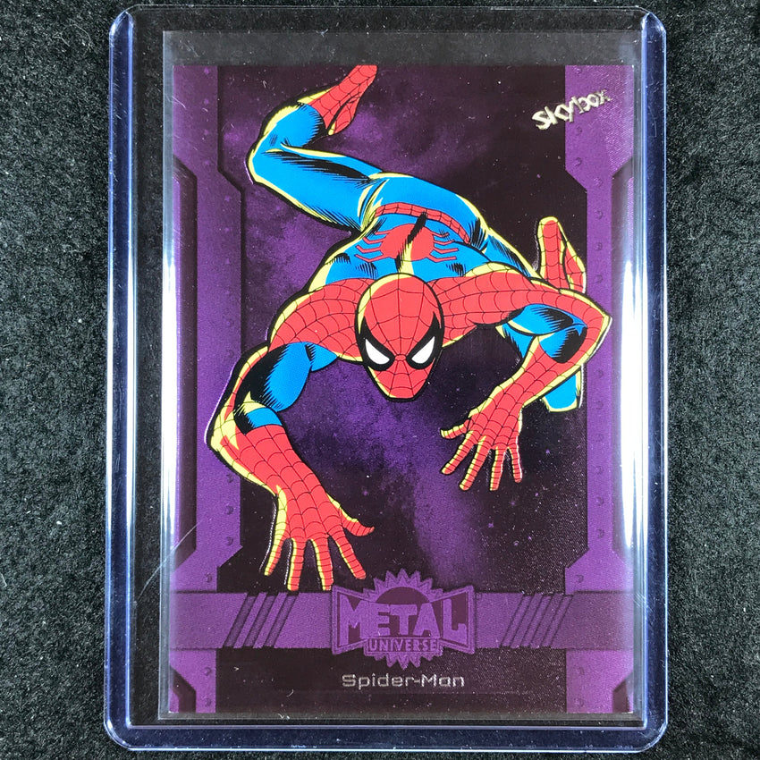 2024 Marvel Metal Universe Avengers SPIDER-MAN Base Purple FX 26/199 #114