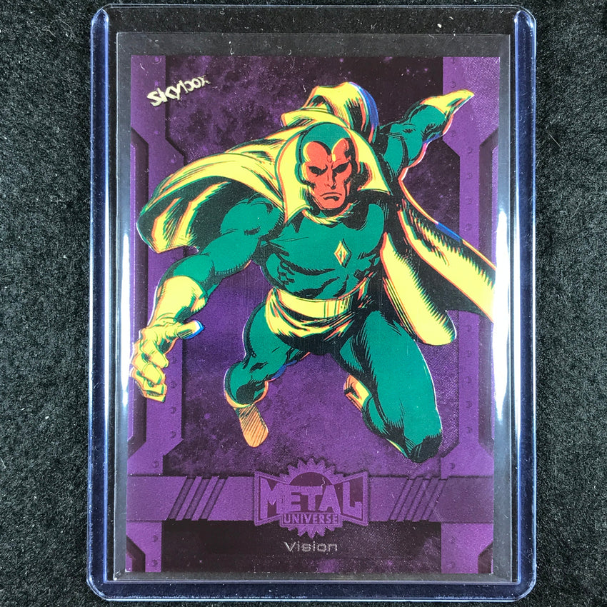 2024 Marvel Metal Universe Avengers VISION Base Purple FX 117/199 #117