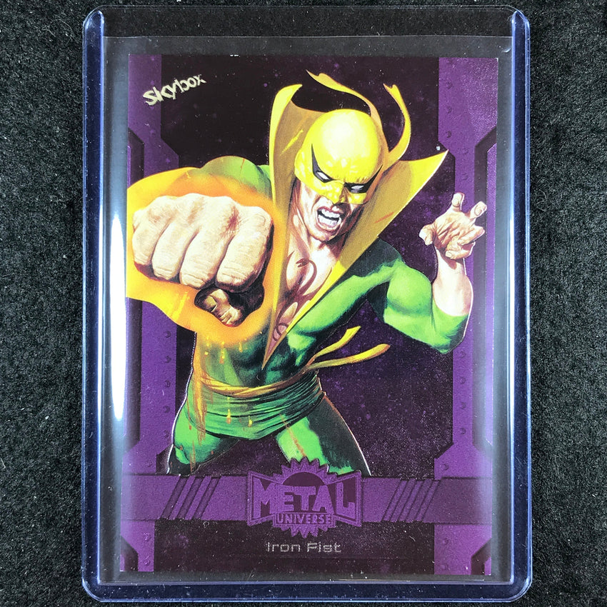 2024 Marvel Metal Universe Avengers IRON FIST Base Purple FX 116/199 #119