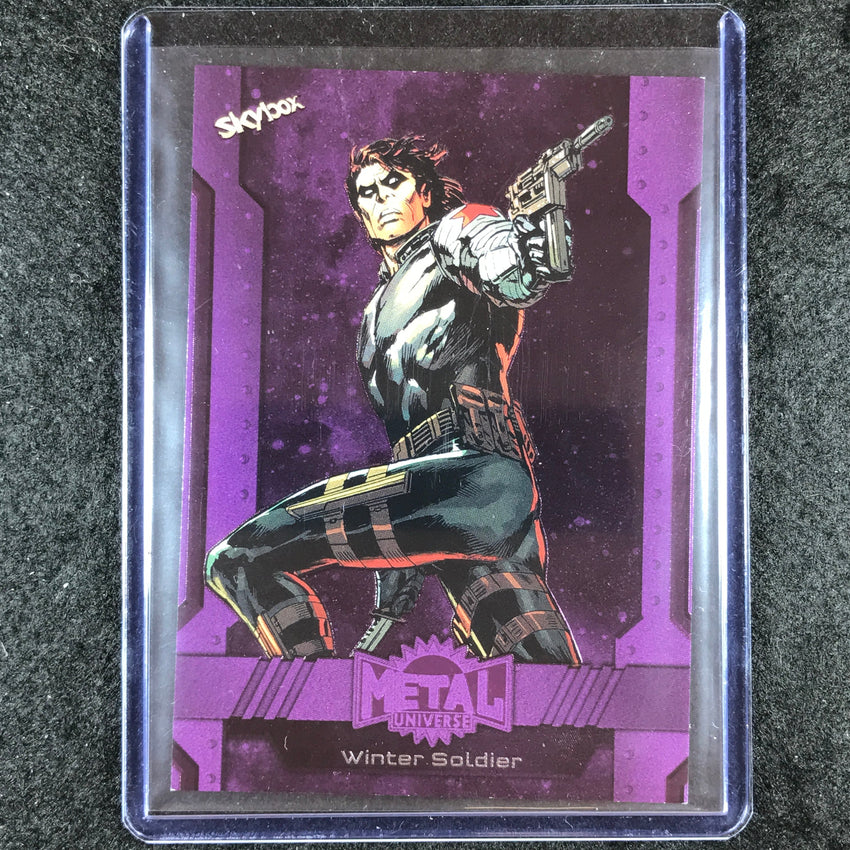 2024 Marvel Metal Universe Avengers WINTER SOLDIER Base Purple FX 100/199 #122