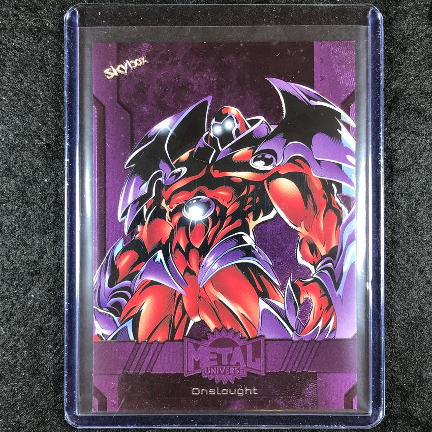2024 Marvel Metal Universe Avengers ONSLAUGHT Base Purple FX 78/199 #164