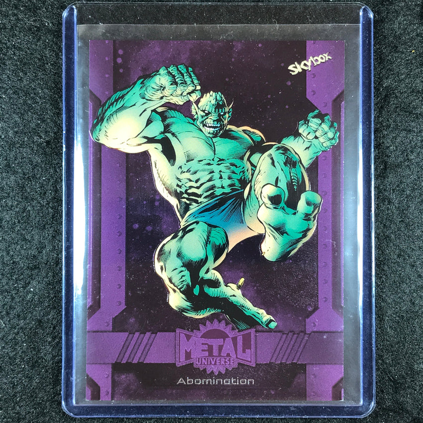 2024 Marvel Metal Universe Avengers ABOMINATION Base Purple FX 28/199 #171