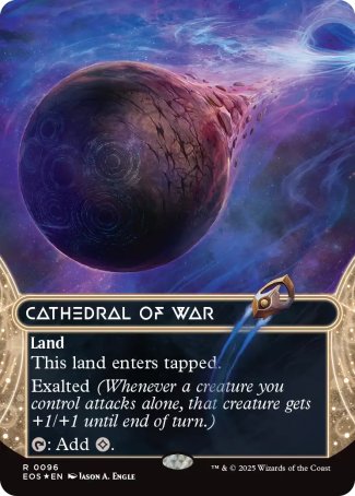 GALAXY FOIL BORDERLESS Cathedral of War - #096 - Rare - Edge of Eternities: Stellar Sights