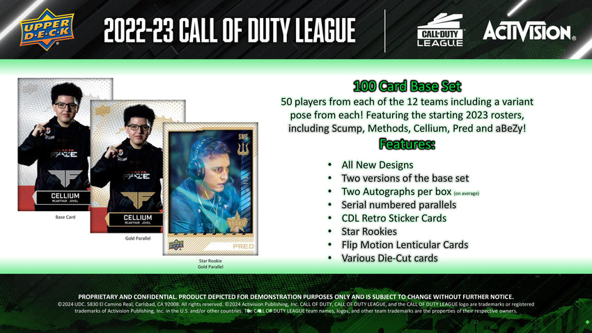 2022-23 Upper Deck Call of Duty League Hobby Box (Pre Order Jul 31)