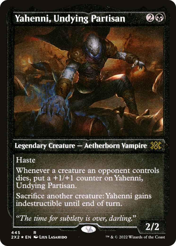 [ EF ] [FOIL] Yahenni, Undying Partisan (Foil Etched) #445 - RARE 2X2 - Double Masters 2022