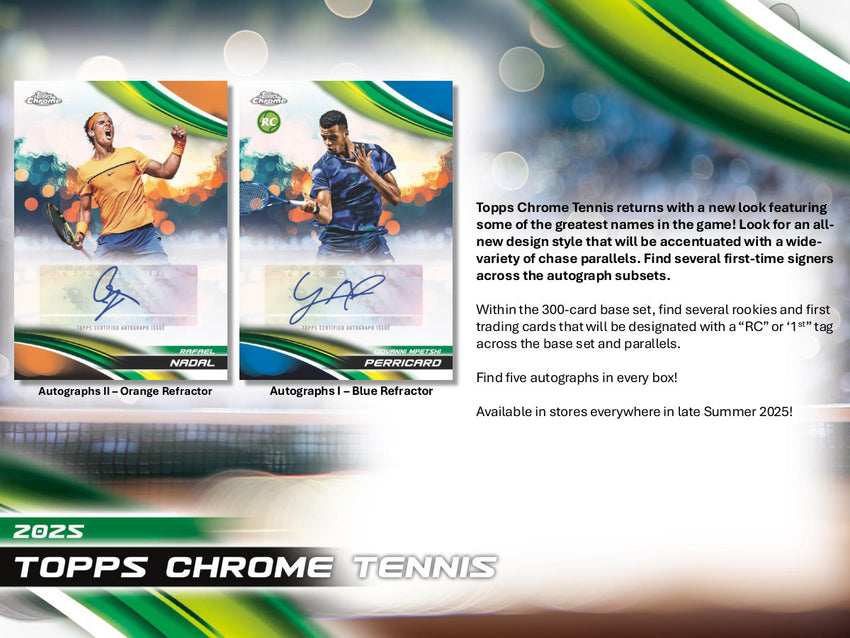 2025 Topps Chrome Tennis Breakers Delight 2 Box Opening - #31324・Random Player (Mar 12 4pm)