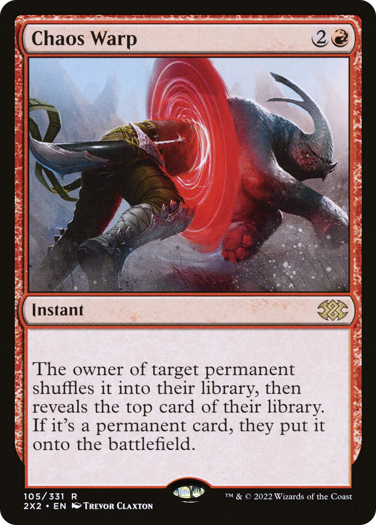 [FOIL] Chaos Warp #105 - RARE 2X2 - Double Masters 2022