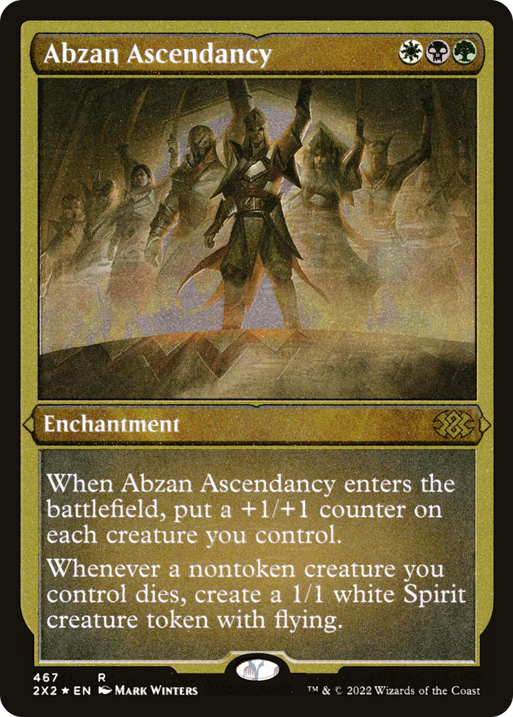 [ EF ] [FOIL] Abzan Ascendancy (Foil Etched) #467 - RARE 2X2 - Double Masters 2022