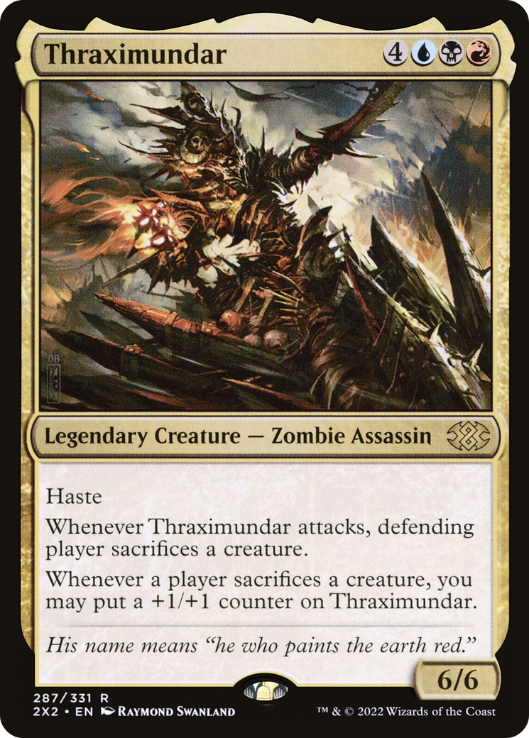 [FOIL] Thraximundar #287 - RARE 2X2 - Double Masters 2022