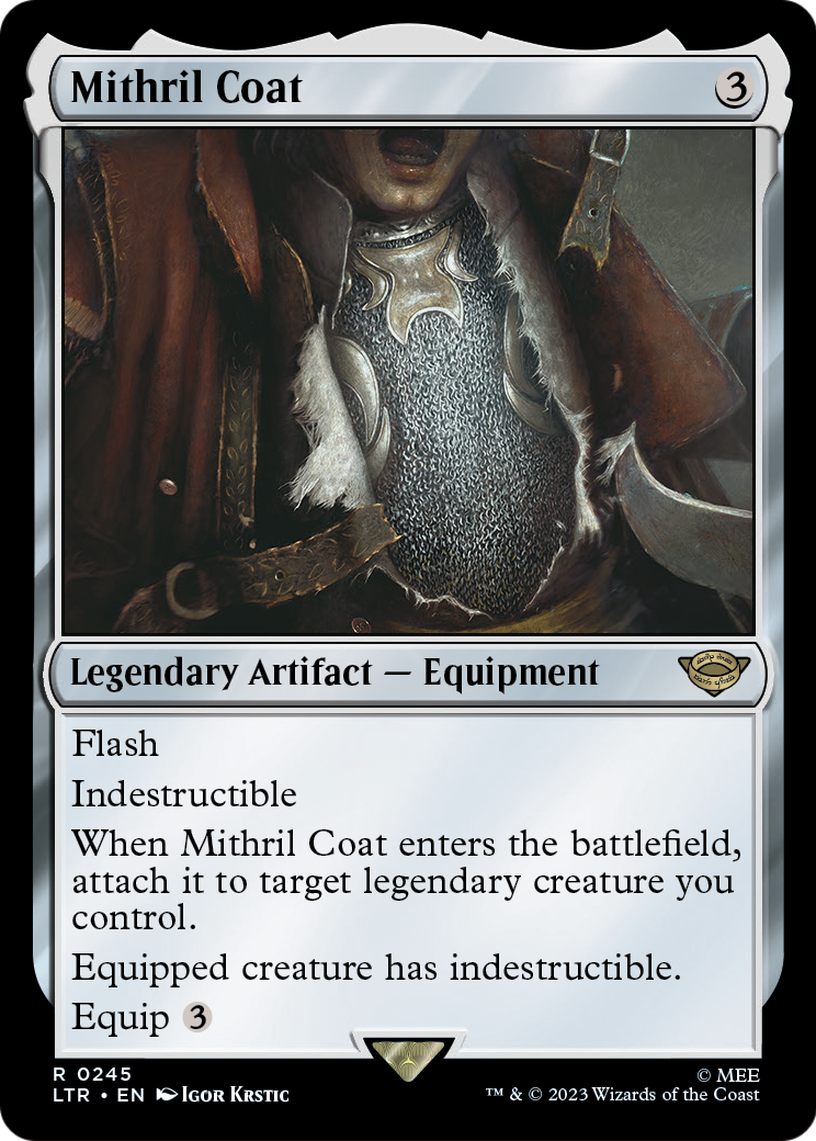[FOIL] Mithril Coat #245 - RARE LTR - The Lord of the Rings: Tales of Middle-earth