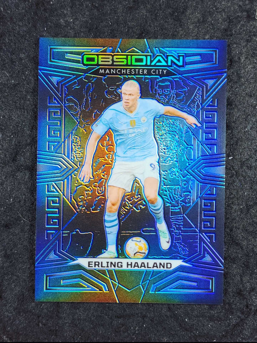 2023-24 Obsidian Soccer ERLING HAALAND Base Blue Electric 7/20