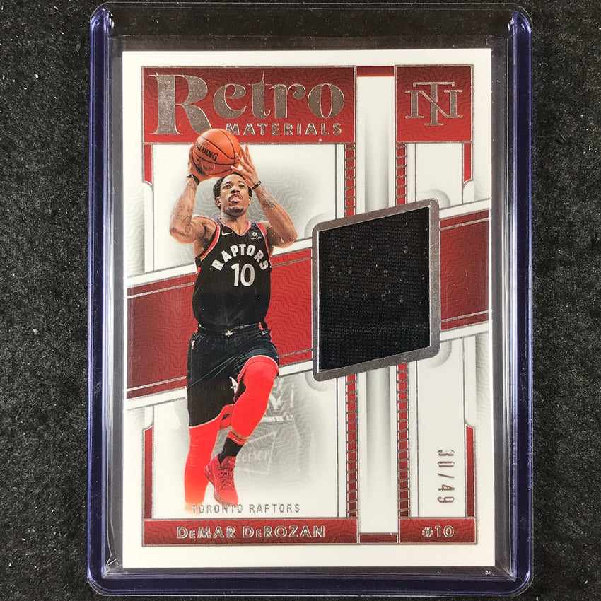 2023-24 National Treasures DEMAR DEROZAN Retro Materials Jersey Relic 30/49