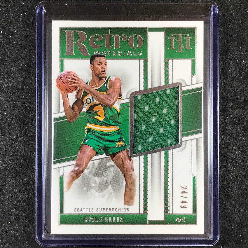 2023-24 National Treasures DALE ELLIS Retro Materials Jersey Relic 24/49