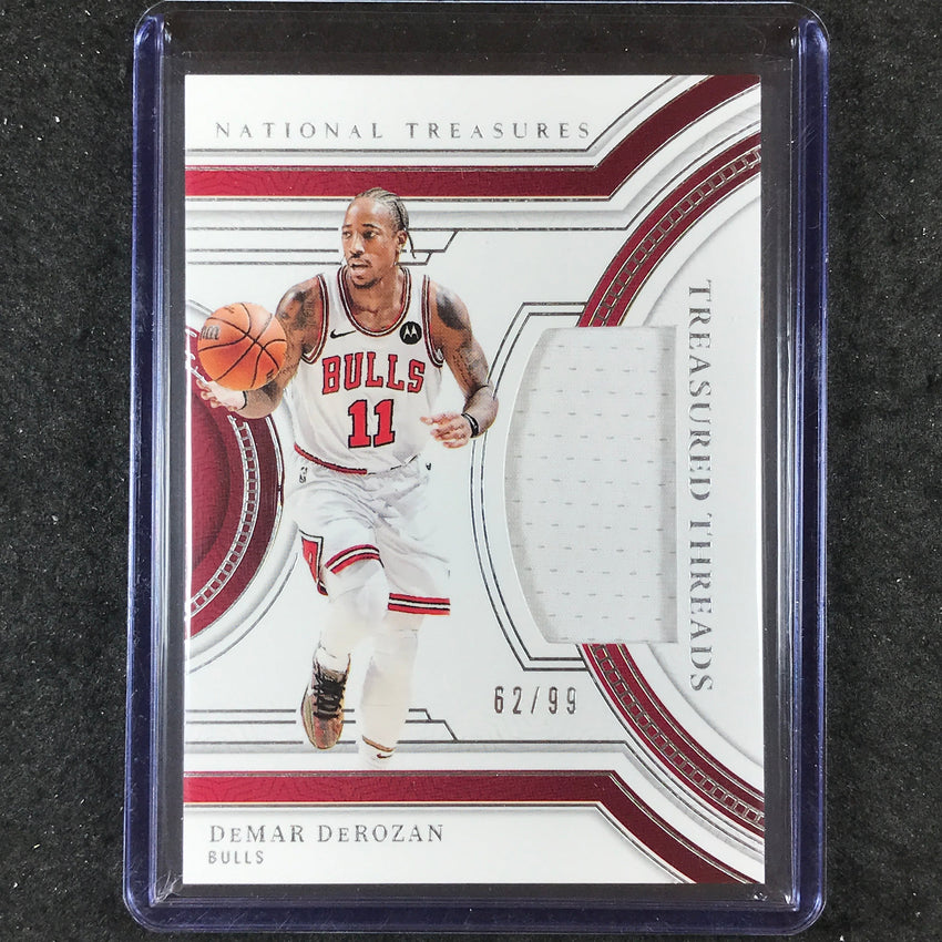2023-24 National Treasures DEMAR DEROZAN Treasured Threads Jersey Relic 62/99