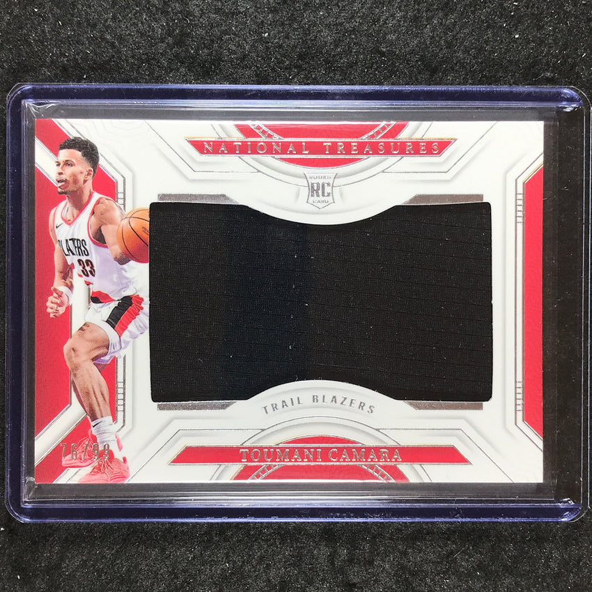 2023-24 National Treasures TOUMANI CAMARA Rookie Jumbo Materials Jersey 76/99